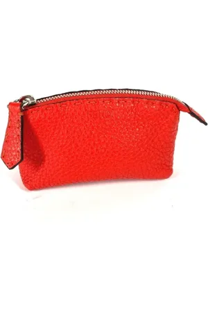 Fendi Pre-owned, Kobieta, Czerwony, ONE SIZE, Skóra, Pre-owned skórzane portfele