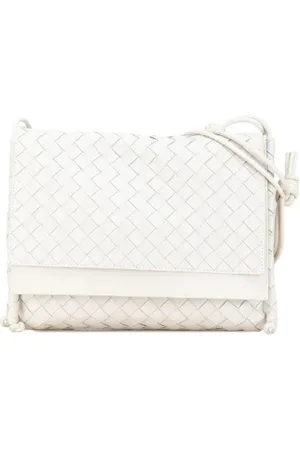 Bottega Veneta Pre-owned, Kobieta, Biały, ONE SIZE, Skóra, Pre-owned skórzane torby na ramię