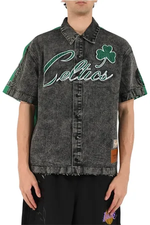 Purple Brand Koszule, Mężczyzna, Czarny, L, Koszulka Boston Celtics