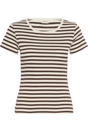 Part Two Koszulki, Kobieta, Czarny, XS, T-shirt w paski Bracken Stripe