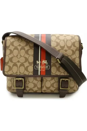 Coach Pre-owned, Kobieta, Beżowy, ONE SIZE, Skóra, Pre-owned skórzane torby na ramię