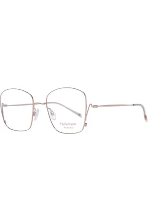 ANA HICKMANN Akcesoria, Kobieta, Różowy, ONE SIZE, Kobiety Okulary Optyczne W Kolorze Różowego Złota Kwadratowe