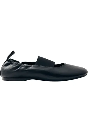 ALOHAS Buty, Kobieta, Czarny, 38 EU, Czarne skórzane baletki