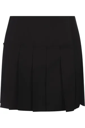 Alexander McQueen Spódnice, Kobieta, Czarny, S, Czarna Spódnica w Stylu Kiltowym