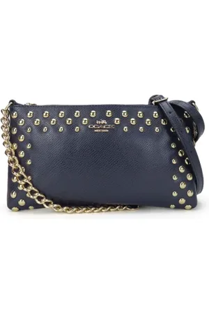 Coach Pre-owned, Kobieta, Niebieski, ONE SIZE, Skóra, Pre-owned Leather crossbody-bags