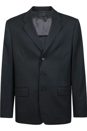 Maison Margiela Kurtki, Mężczyzna, Czarny, M, Marynarka z odwróconym designem i zapięciem na przodzie