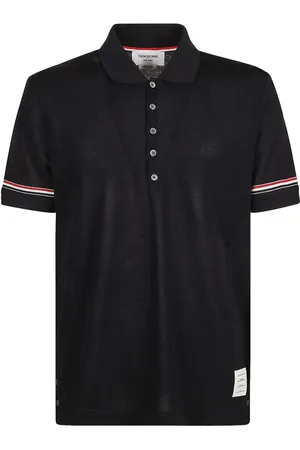 Thom Browne Koszulki, Mężczyzna, Niebieski, L, Polo z bawełny