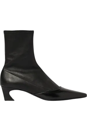 Acne Studios Buty, Kobieta, Czarny, 37 EU, Czarne Skórzane Buty na Niskim Obcasie