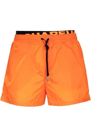 Dsquared2 Stroje kąpielowe, Mężczyzna, Pomarańczowy, S, Midi Boxer Briefs