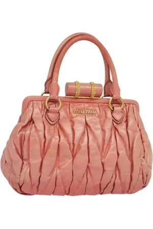 Miu Miu Pre-owned, Kobieta, Różowy, ONE SIZE, Skóra, Pre-owned Skórzane torebki