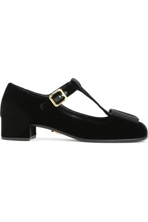 Prada Buty, Kobieta, Czarny, 40 EU, Czarne Pompki Eleganckie Obcasy Buty