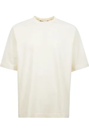 Jacquemus Koszulki, Mężczyzna, Beżowy, L, Bawełniana T-shirt z nadrukiem logo