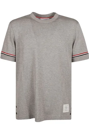 Thom Browne Koszulki, Mężczyzna, Szary, M, Stylowy T-shirt dla mężczyzn i kobiet