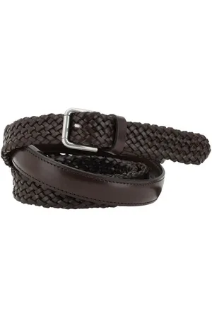 Dolce & Gabbana Akcesoria, Mężczyzna, Czarny, 90 CM, Skóra, Pasek o Wzorze Tkanej Tkaniny