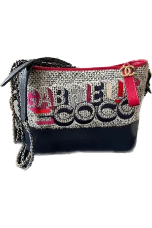 CHANEL Pre-owned, Kobieta, Niebieski, ONE SIZE, Tweed, Pre-owned Leather chanel-bags