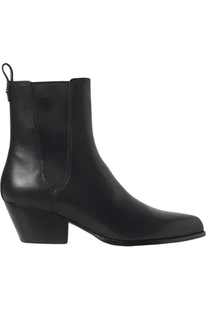 Michael Kors Buty, Kobieta, Czarny, 38 1/2 EU, Czarne Skórzane Botki