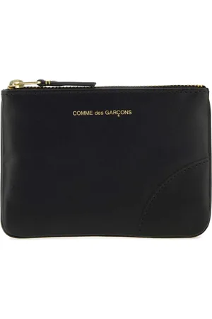 Comme des Garçons Akcesoria, Kobieta, Czarny, ONE SIZE, Skóra, Skórzane etui na monety - portfel