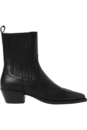 Copenhagen Shoes Buty, Kobieta, Czarny, 38 EU, Czarne Skórzane Botki