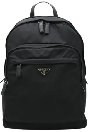 Prada Pre-owned, Mężczyzna, Czarny, ONE SIZE, Skóra, Pre-owned Leather backpacks