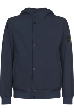 Stone Island Kurtki, Mężczyzna, Niebieski, L, Bawełna, Lekka Kurtka