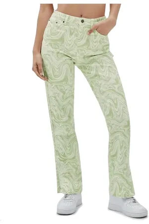 Guess Jeansy, Kobieta, Zielony, W26, Jeansyy dwukolorowe z logo