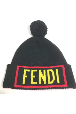 Fendi Pre-owned, Kobieta, Czarny, ONE SIZE, Wełna, Pre-owned Wool hats
