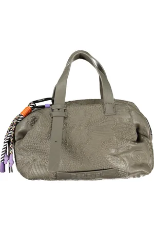 Desigual Torebki, Kobieta, Zielony, ONE SIZE, Zielona Torba Damska Kontrastowe Detale
