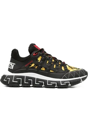 VERSACE Buty, Mężczyzna, Czarny, 45 EU, Nylon, Trigreca trenerzy