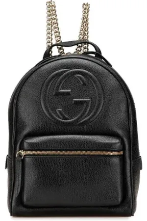 Gucci Pre-owned, Kobieta, Czarny, ONE SIZE, Skóra, Pre-owned Leather backpacks
