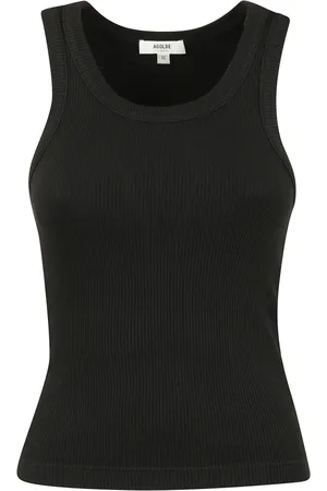 AGOLDE Koszulki, Kobieta, Czarny, M, Bawełna, Top Poppy Tank z bawełny