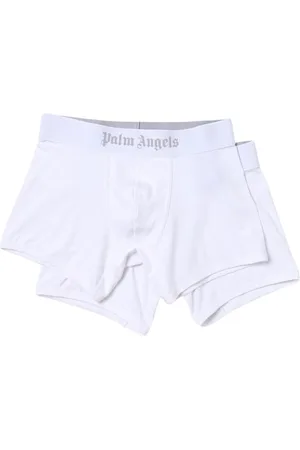 Palm Angels Bielizna, Mężczyzna, Biały, S, Wygodne bawełniane majtki