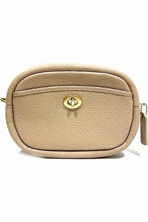 Coach Pre-owned, Kobieta, Beżowy, ONE SIZE, Skóra, Pre-owned Leather crossbody-bags