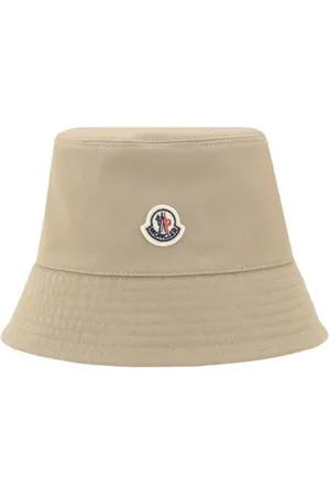 Moncler Akcesoria, Kobieta, Beżowy, L, Ikoniczny Kapelusz z Monogramem
