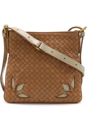 Bottega Veneta Pre-owned, Kobieta, brązowy, ONE SIZE, Skóra, Pre-owned skórzane torby na ramię