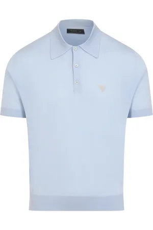 Prada Koszulki, Mężczyzna, Niebieski, L, Niebieski Polo Męska Moda