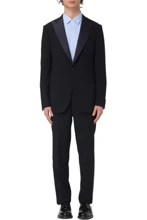 Giorgio Armani Garnitury, Mężczyzna, Niebieski, M, Elegancki Slim Fit Niebieski Garnitur