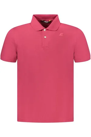 K-Way Koszulki, Mężczyzna, Różowy, M, Różowa Bawełniana Koszulka Polo