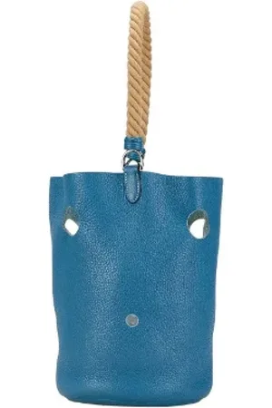 Hermès Pre-owned, Kobieta, Niebieski, ONE SIZE, Skóra, Pre-owned Skórzane torebki