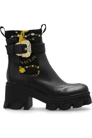 VERSACE Buty, Kobieta, Czarny, 39 EU, Botki na obcasie