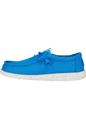 Hey dude Buty, Mężczyzna, Niebieski, 45 EU, Niebieskie Buty Wally z Kanwy