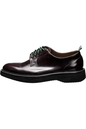 Green george Buty, Mężczyzna, Czerwony, 40 EU, Polerowane Buty Derby