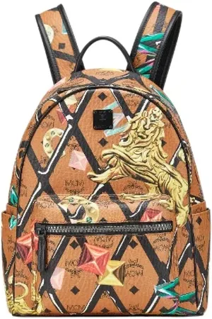 MCM Pre-owned, Kobieta, Wielobarwność, ONE SIZE, Skóra, Pre-owned Leather backpacks