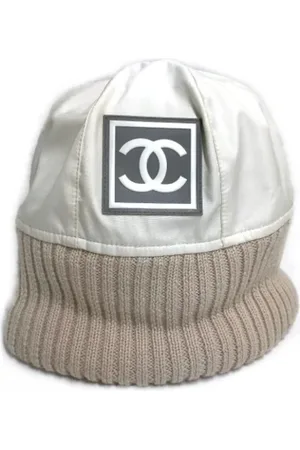 CHANEL Pre-owned, Kobieta, Biały, ONE SIZE, Pre-owned Fabric hats