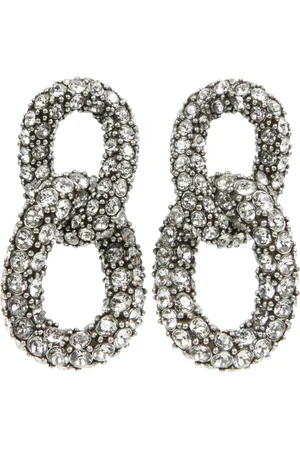 Isabel Marant Akcesoria, Kobieta, Szary, ONE SIZE, Funky Ring Kolczyki z kryształkami