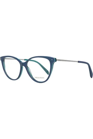Emilio Pucci Akcesoria, Kobieta, Niebieski, ONE SIZE, Niebieskie Okulary Optyczne Damskie Stylowa Moda