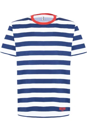 Moschino Koszulki, Mężczyzna, Wielobarwność, M, Stylowe Logo T-shirty i Pola