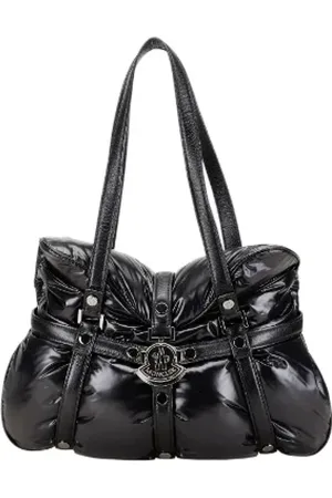 Moncler Pre-owned, Kobieta, Czarny, ONE SIZE, Skóra, Pre-owned Fabric shoulder-bags