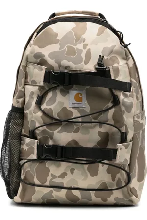 Carhartt Torebki, Mężczyzna, Wielobarwność, ONE SIZE, Beżowy Plecak z Zamkiem i Sprzączką