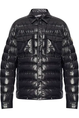 Moncler Kurtki, Mężczyzna, Niebieski, L, Niebieskie Płaszcze Zimowe