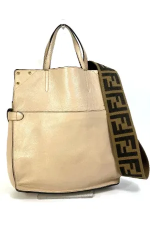 Fendi Pre-owned, Kobieta, Beżowy, ONE SIZE, Skóra, Pre-owned Leather fendi-bags